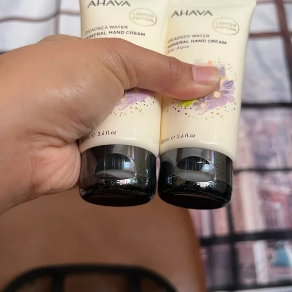 NWT 2x Ahava Limited Edition Mineral Hand Cream Bibi Aqua - Picture 5 of 9